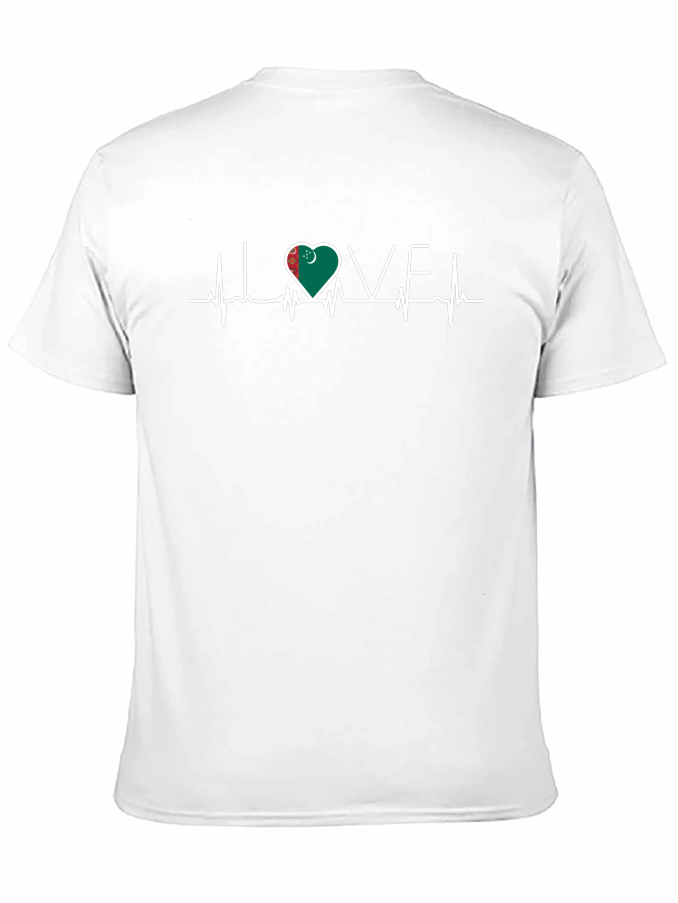 Turkmenistan Heartbeat Love T-Shirt