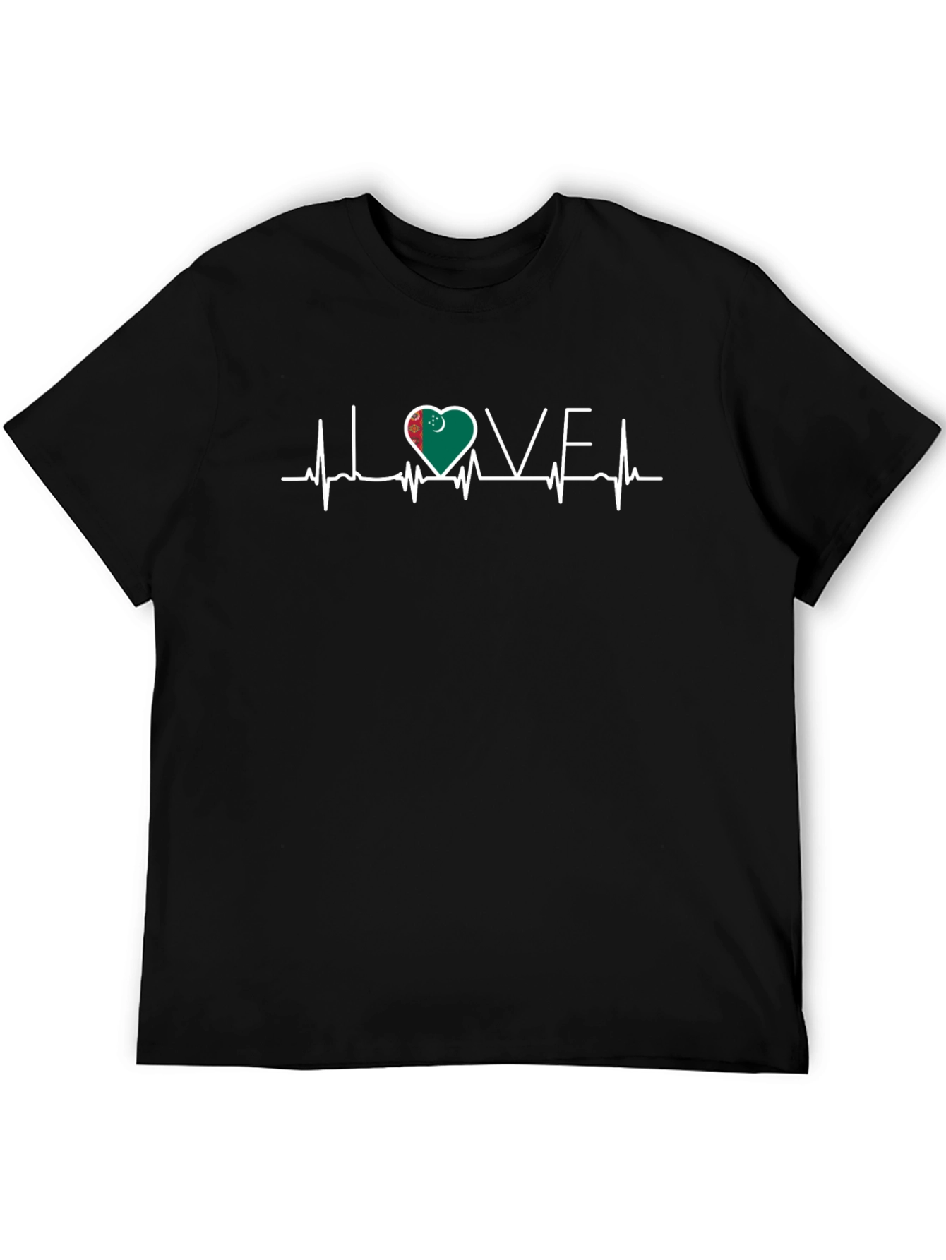 Turkmenistan Heartbeat Love T-Shirt