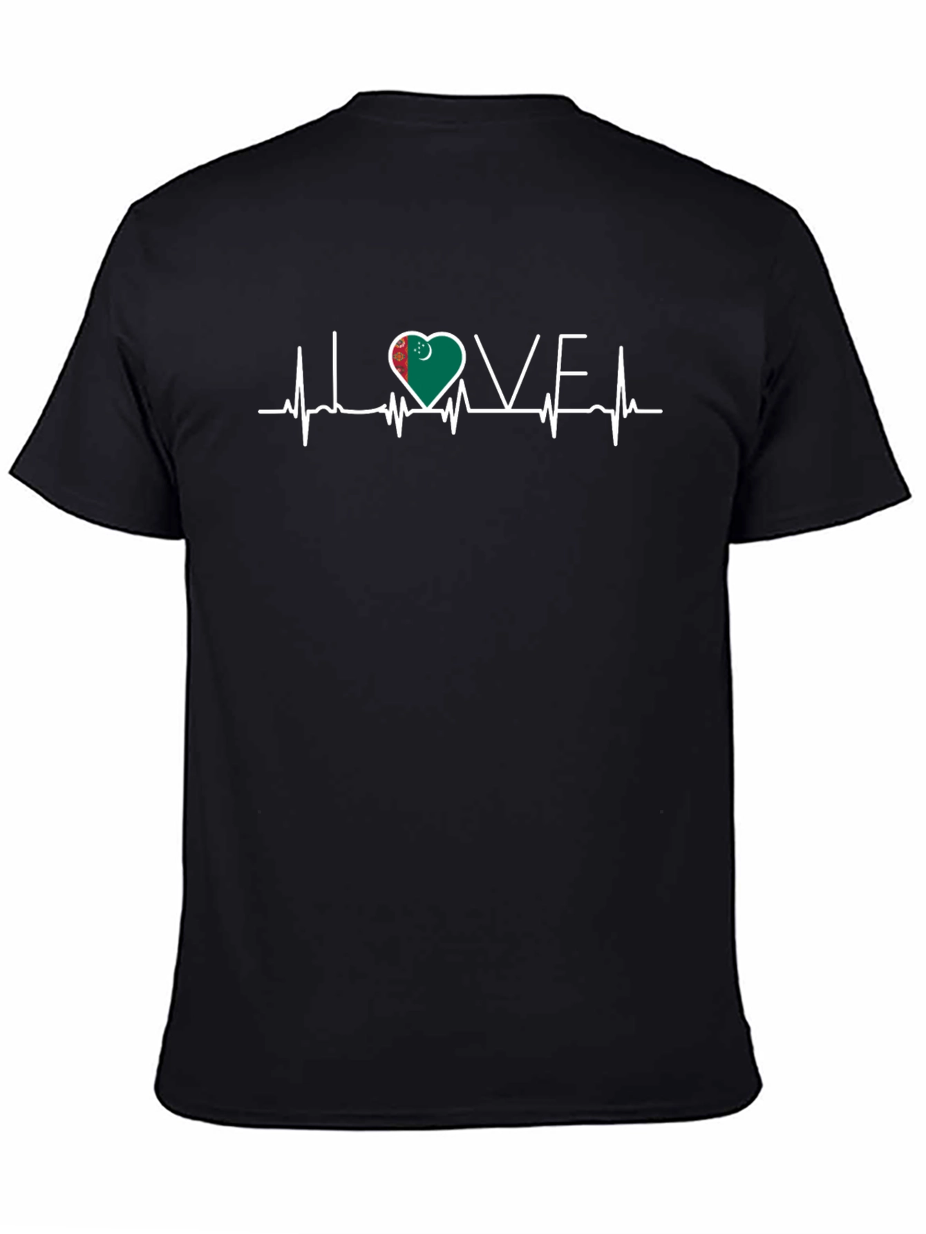 Turkmenistan Heartbeat Love T-Shirt