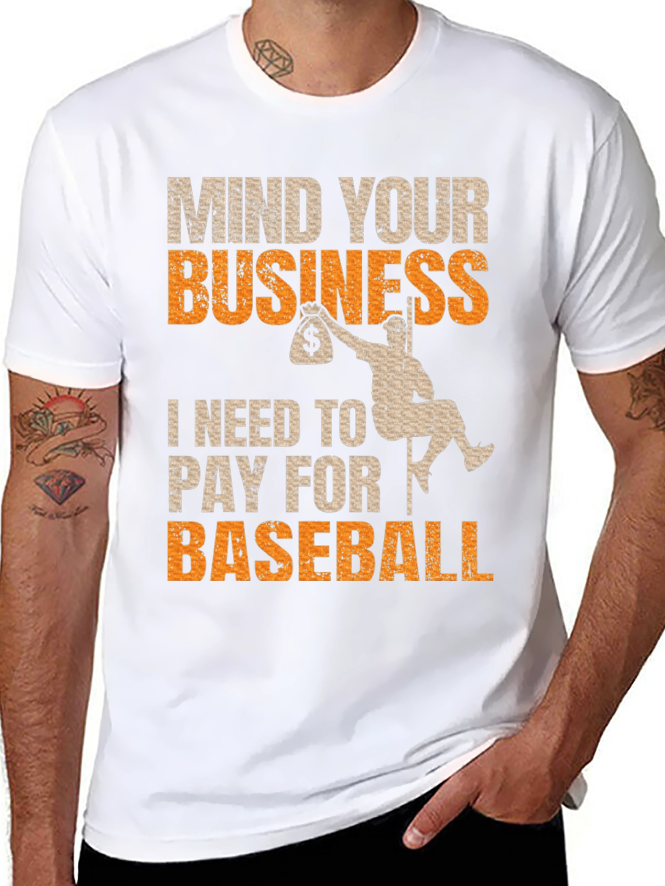 Mind Your Business Baseball T-Shirt