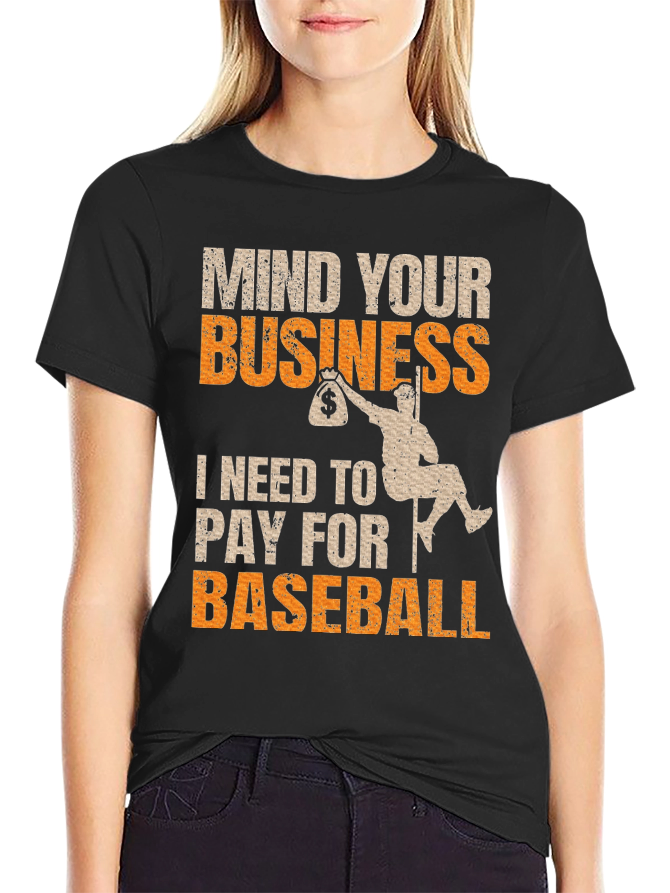 Mind Your Business Baseball T-Shirt