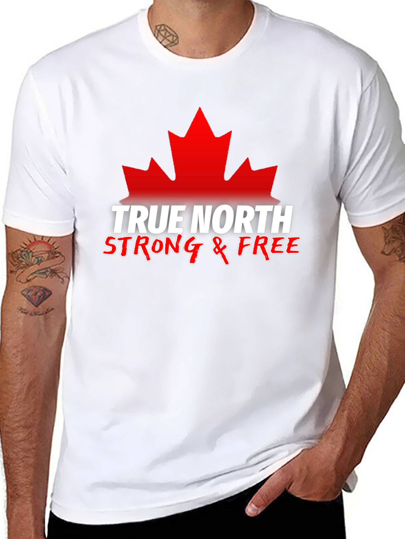 True North Strong & Free Graphic Tee