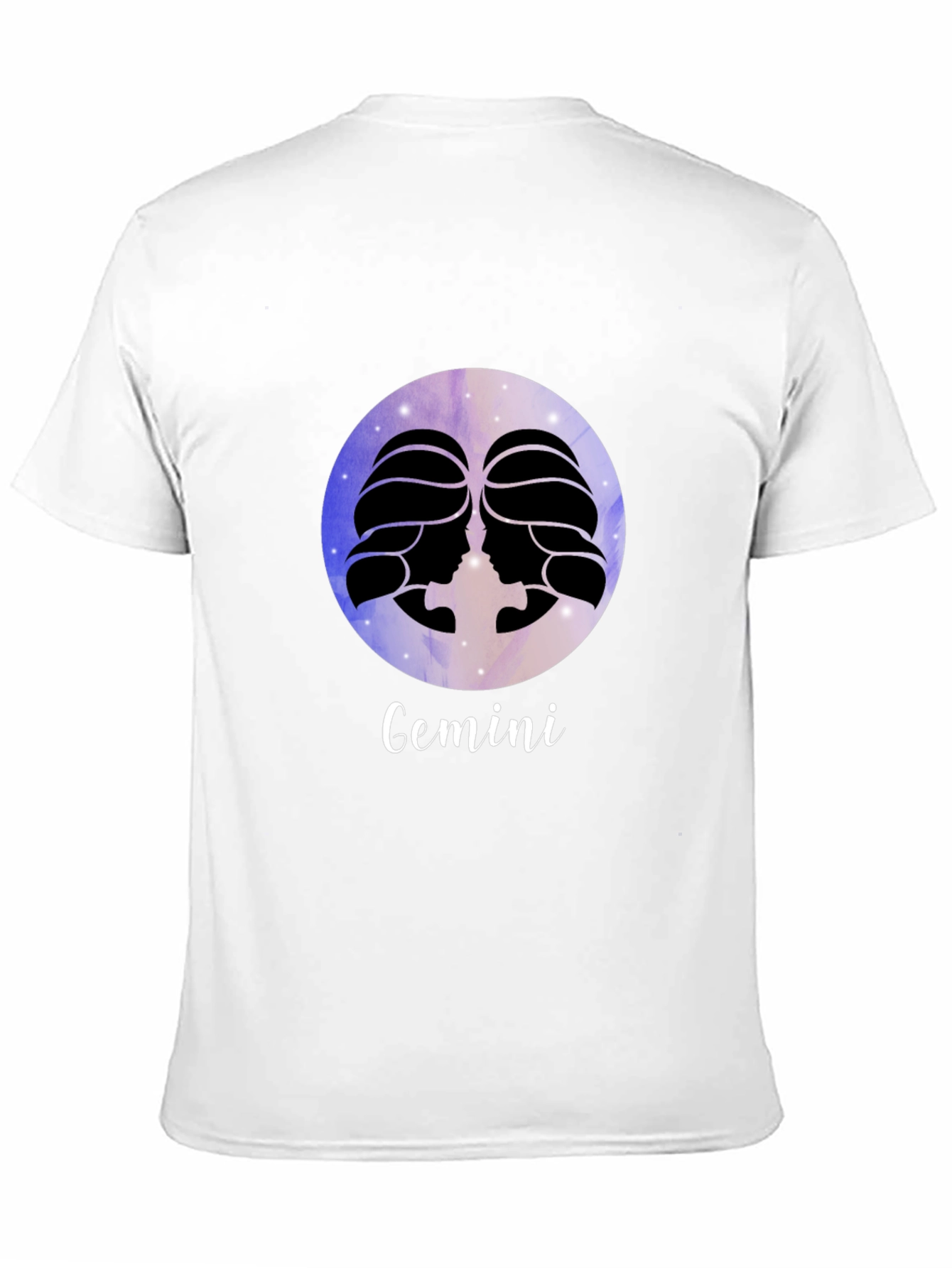 Gemini Zodiac Black T-Shirt
