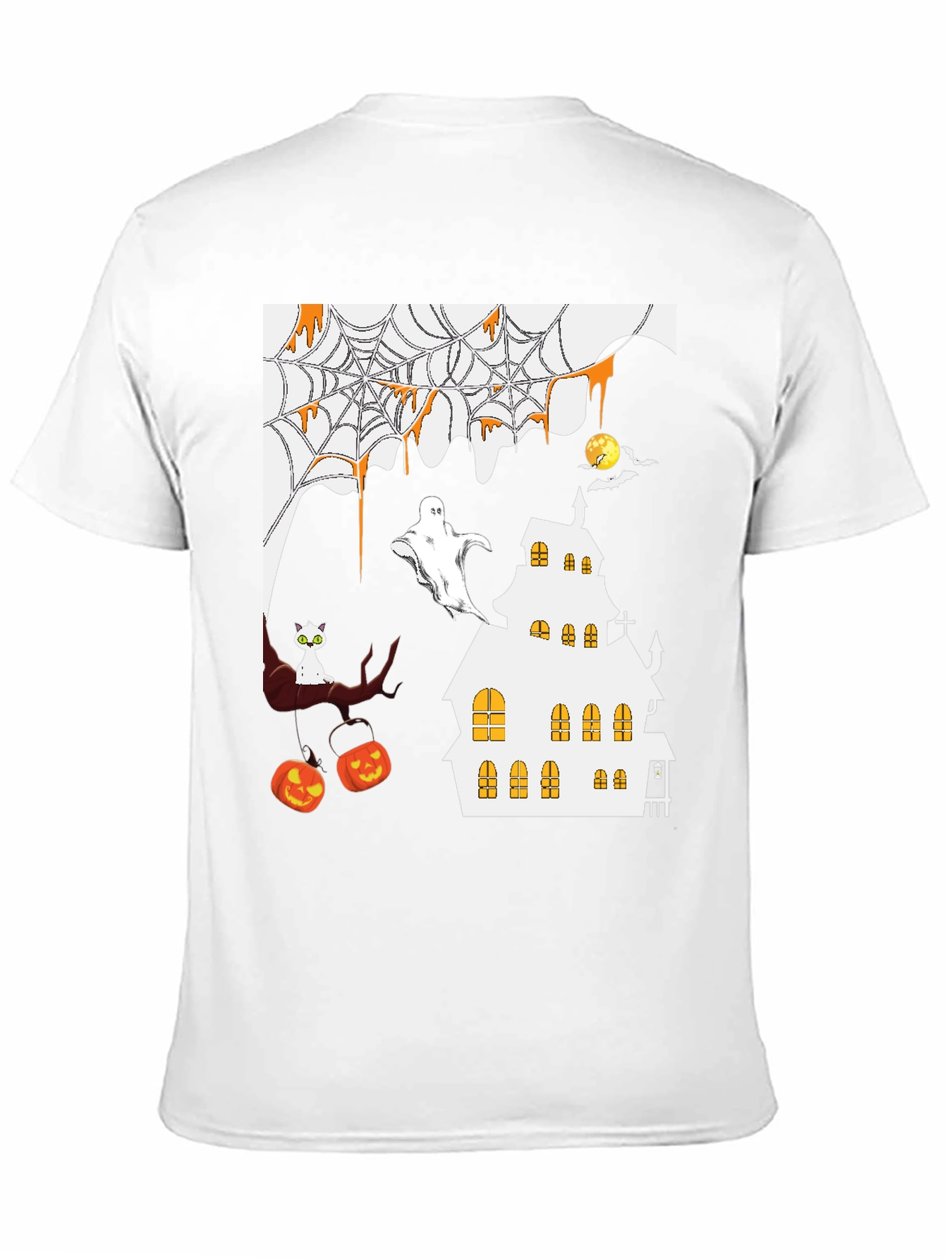 Halloween T-Shirt - Spooky Haunted House Design