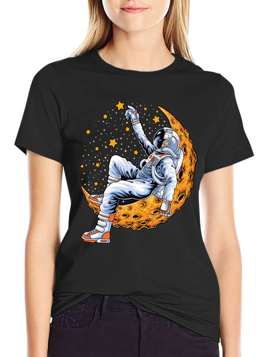 Astronaut Moon Landing Graphic T-Shirt