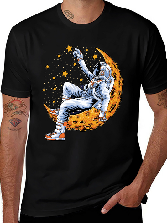 Astronaut Moon Landing Graphic T-Shirt