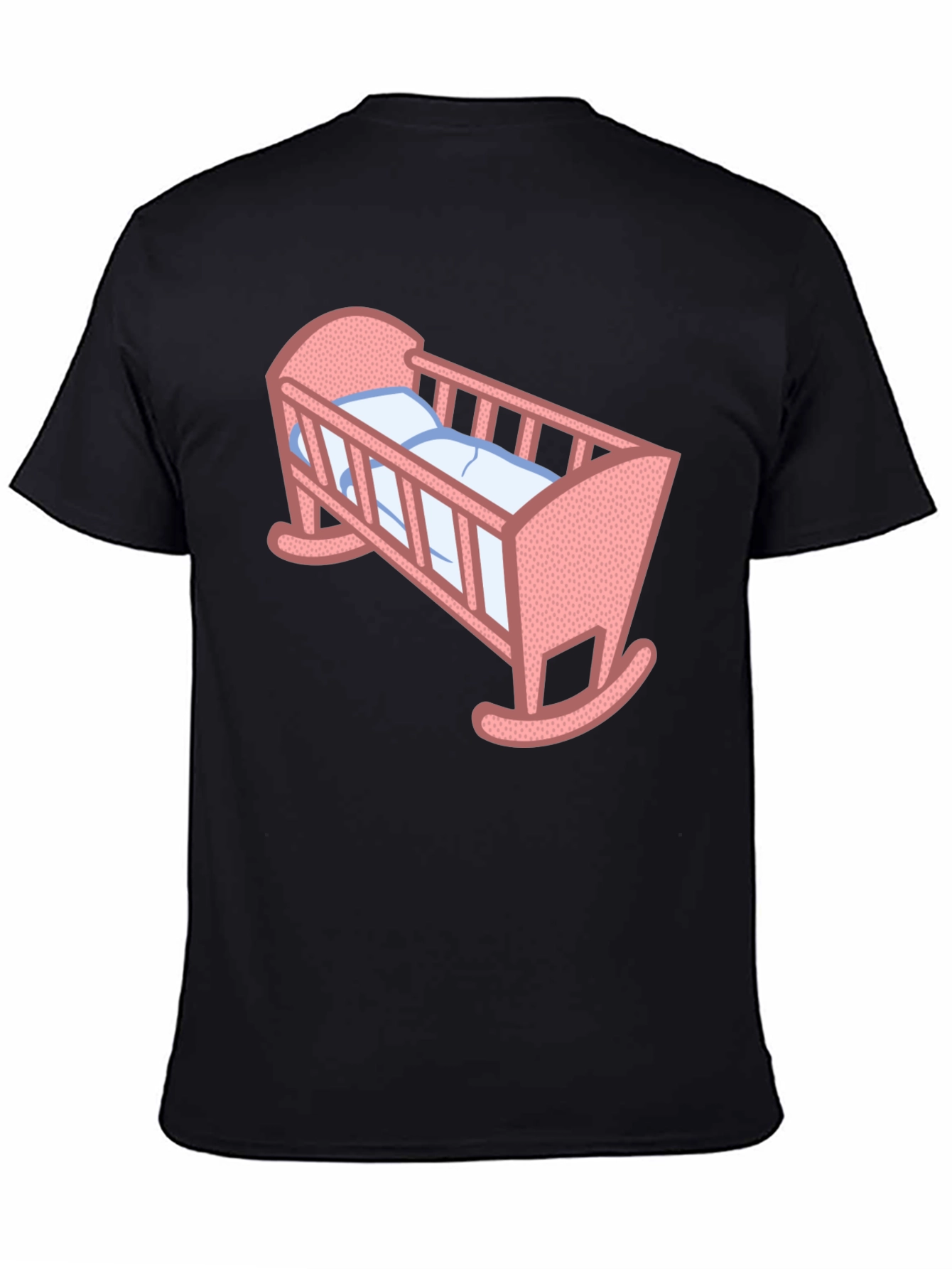 Baby Crib Graphic T-Shirt - Cute Parent Tee