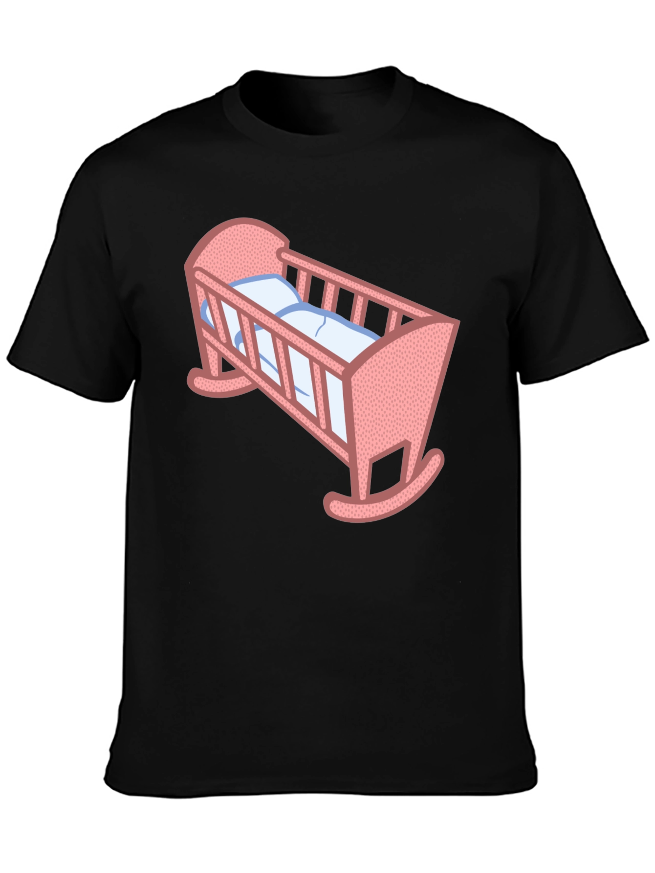 Baby Crib Graphic T-Shirt - Cute Parent Tee