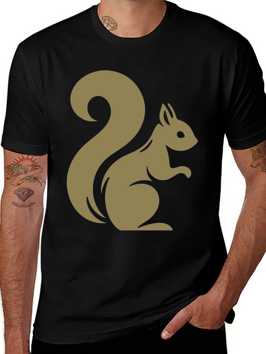 Squirrel Graphic T-Shirt - Classic Crew Neck