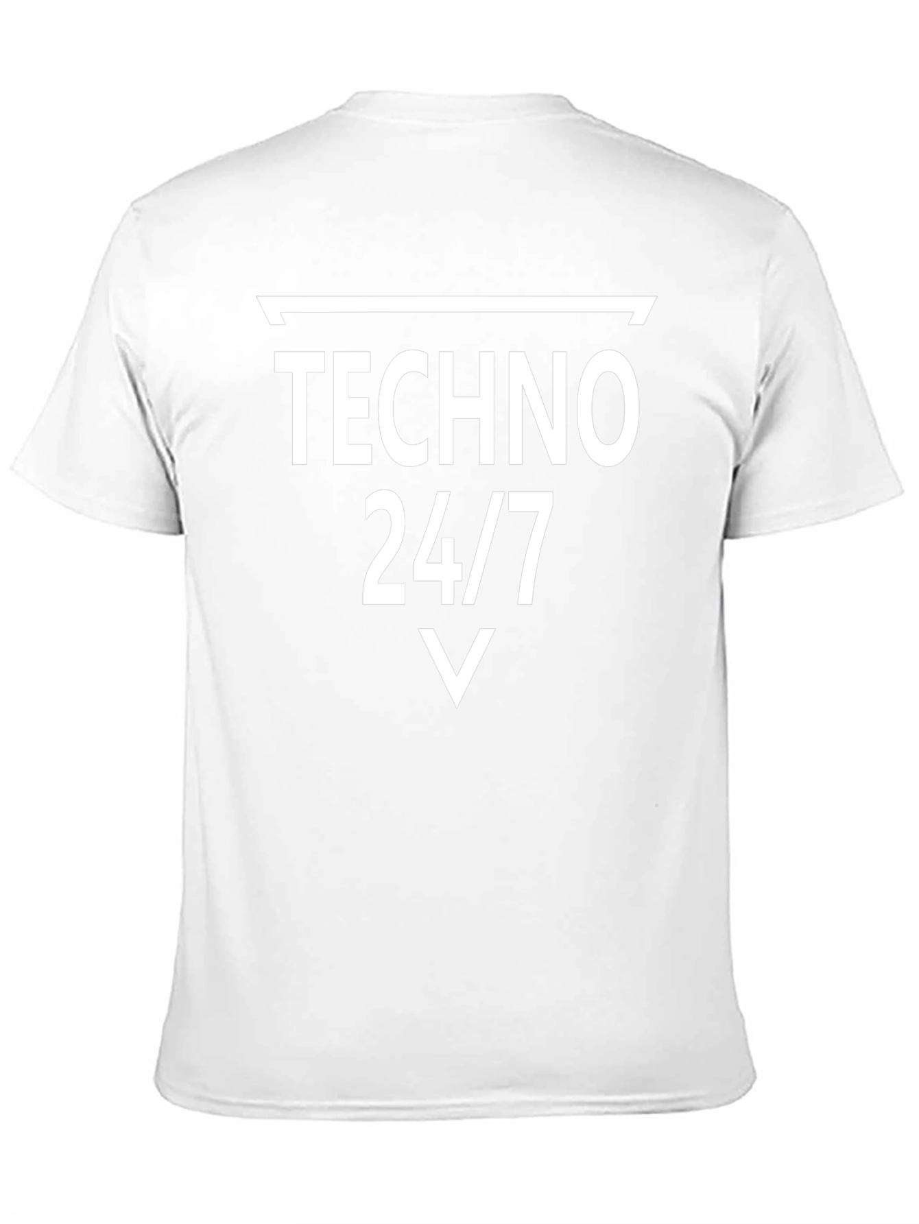 Techno 24/7 Graphic Tee - Music Lovers T-Shirt