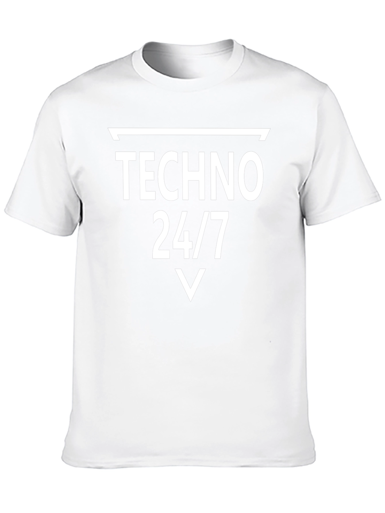 Techno 24/7 Graphic Tee - Music Lovers T-Shirt