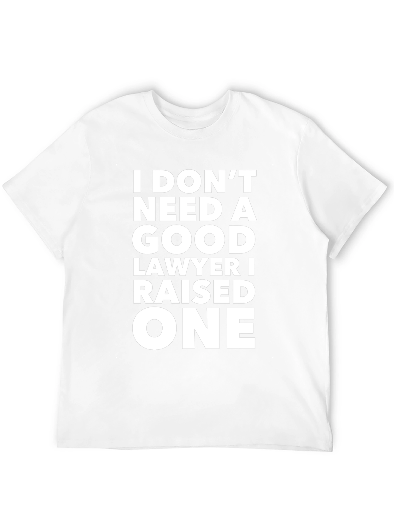 Funny Lawyer Parent T-Shirt - Raised a Lawyer Tee