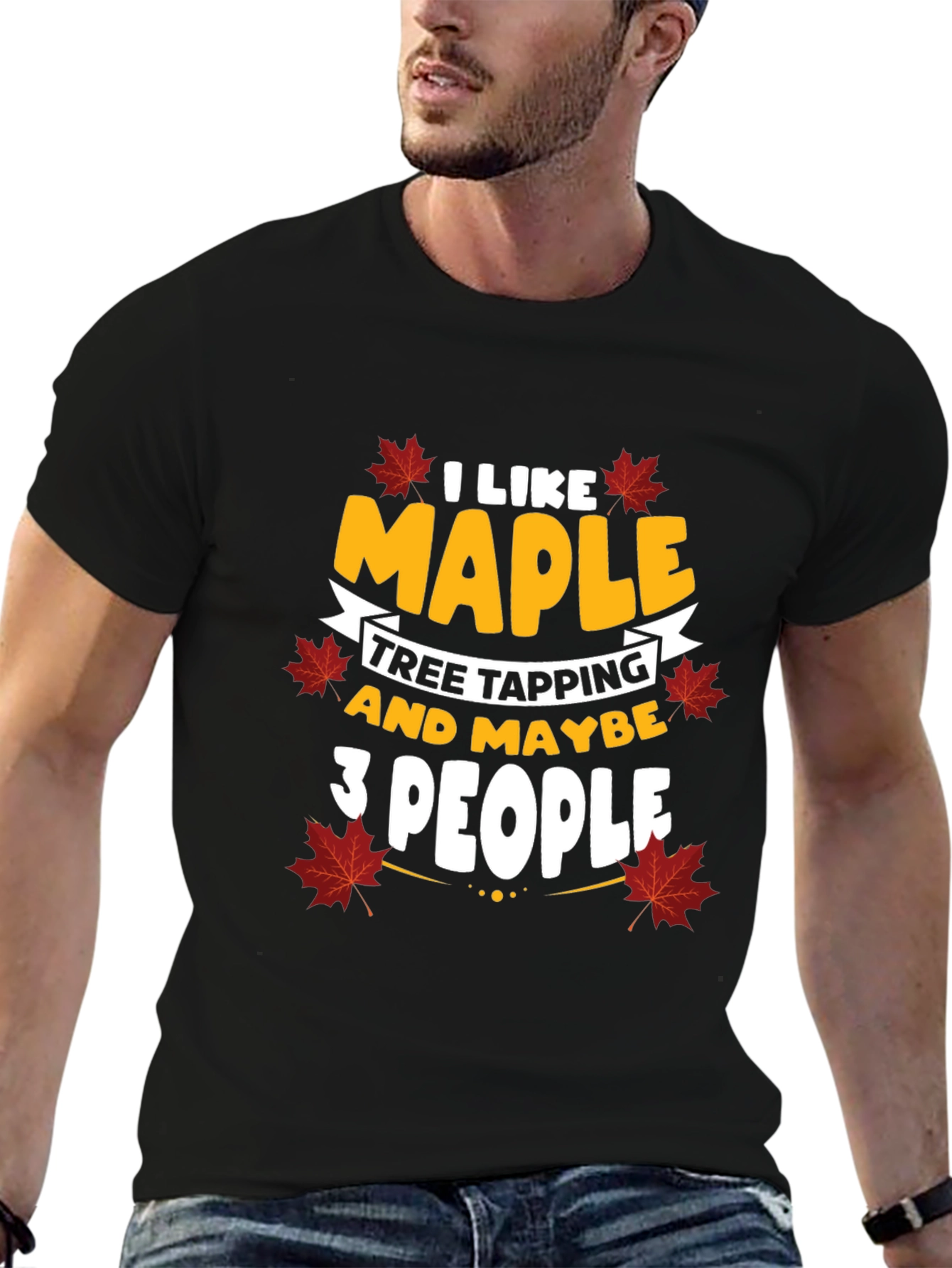 I Like Maple Tree Tapping Funny Graphic Tee