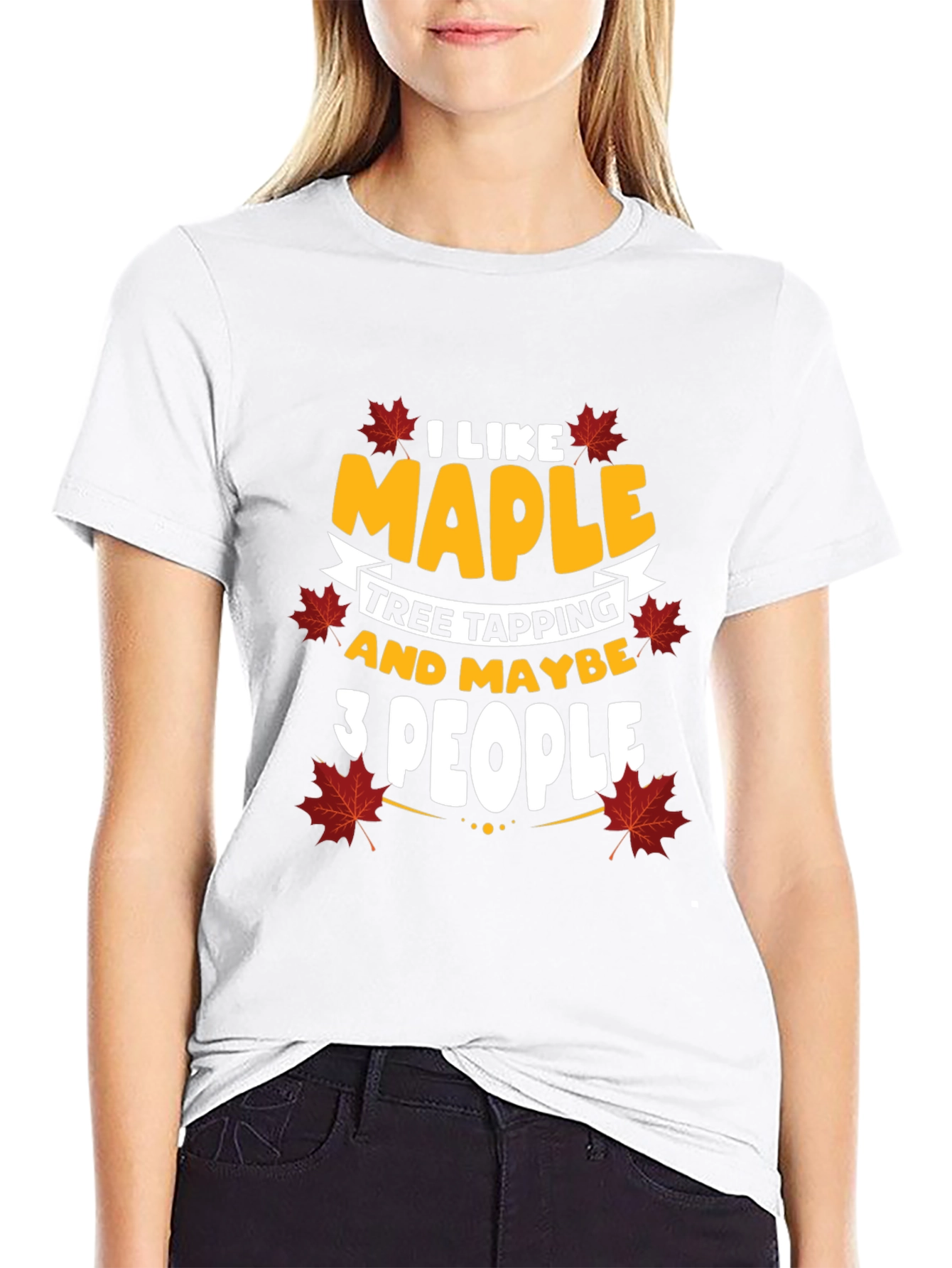I Like Maple Tree Tapping Funny Graphic Tee
