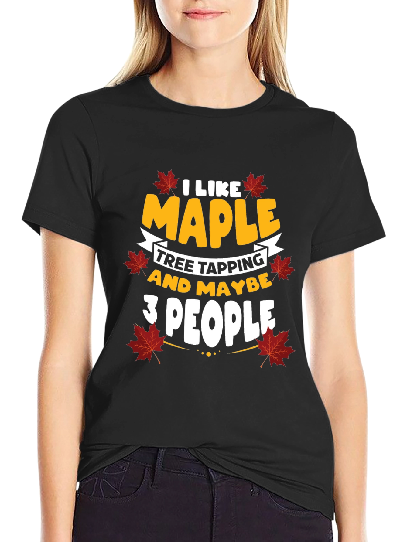 I Like Maple Tree Tapping Funny Graphic Tee