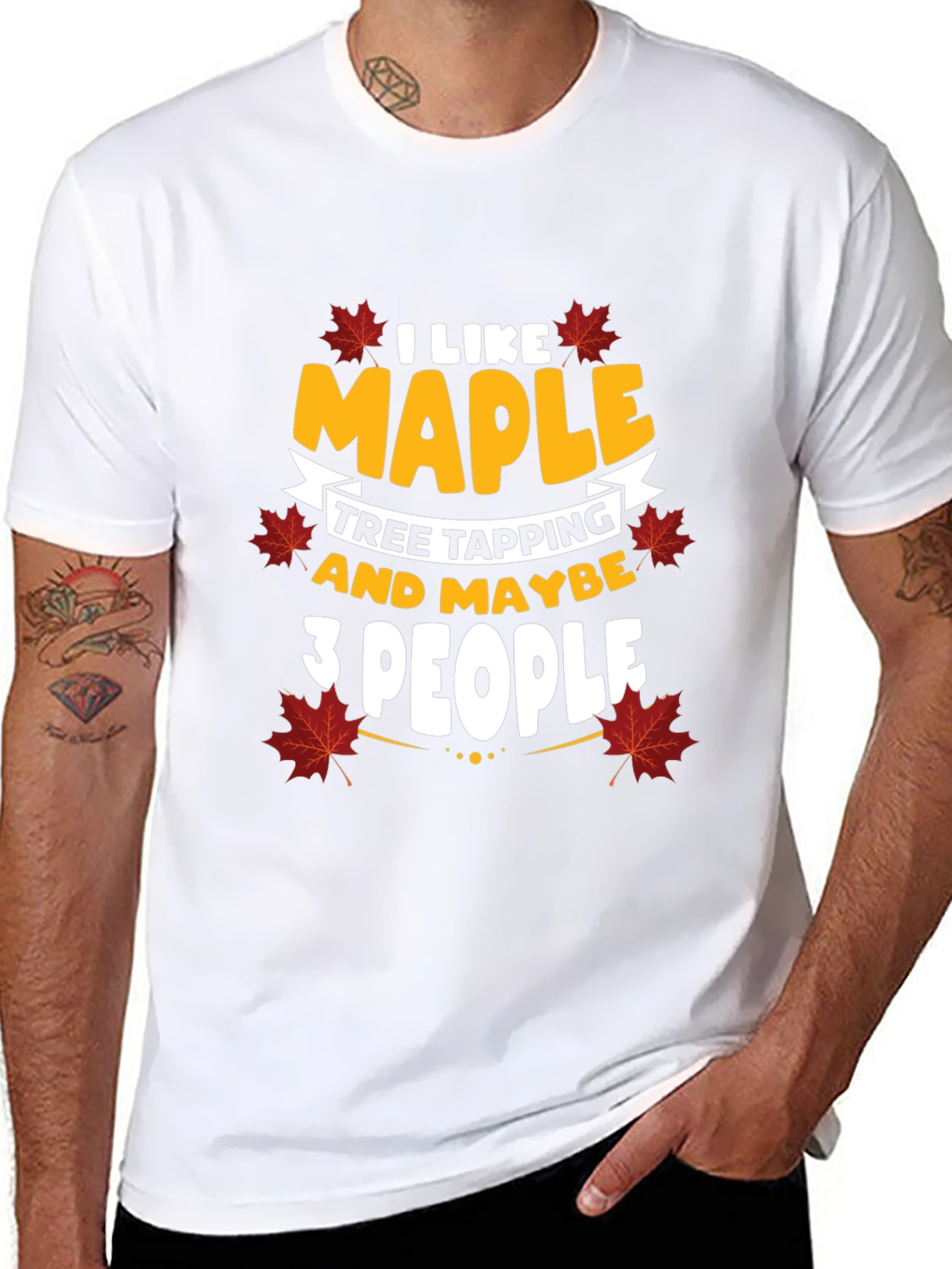 I Like Maple Tree Tapping Funny Graphic Tee