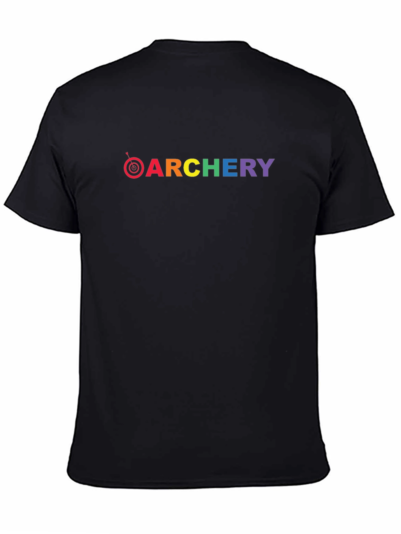Rainbow Archery T-Shirt - Black Cotton Tee