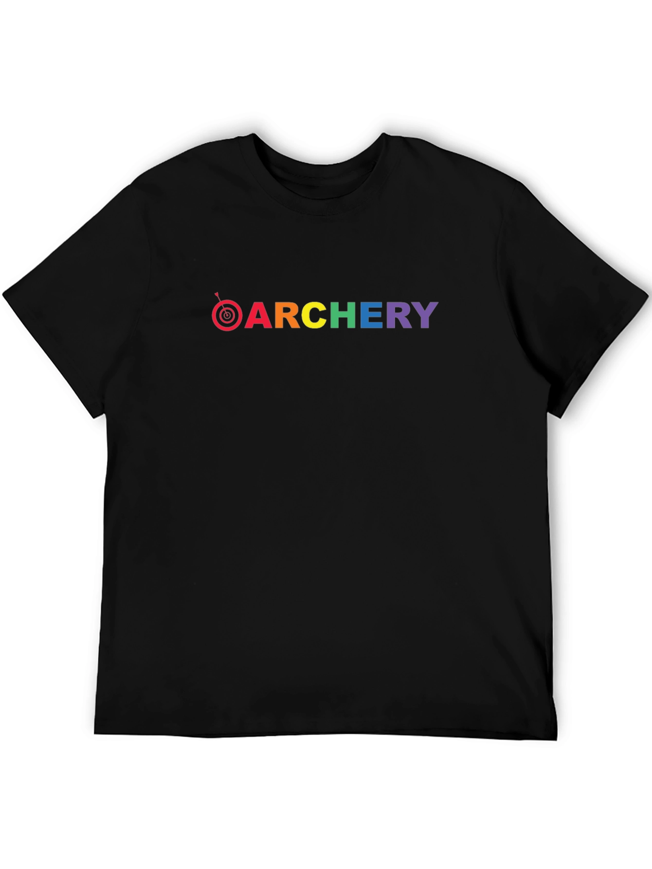 Rainbow Archery T-Shirt - Black Cotton Tee