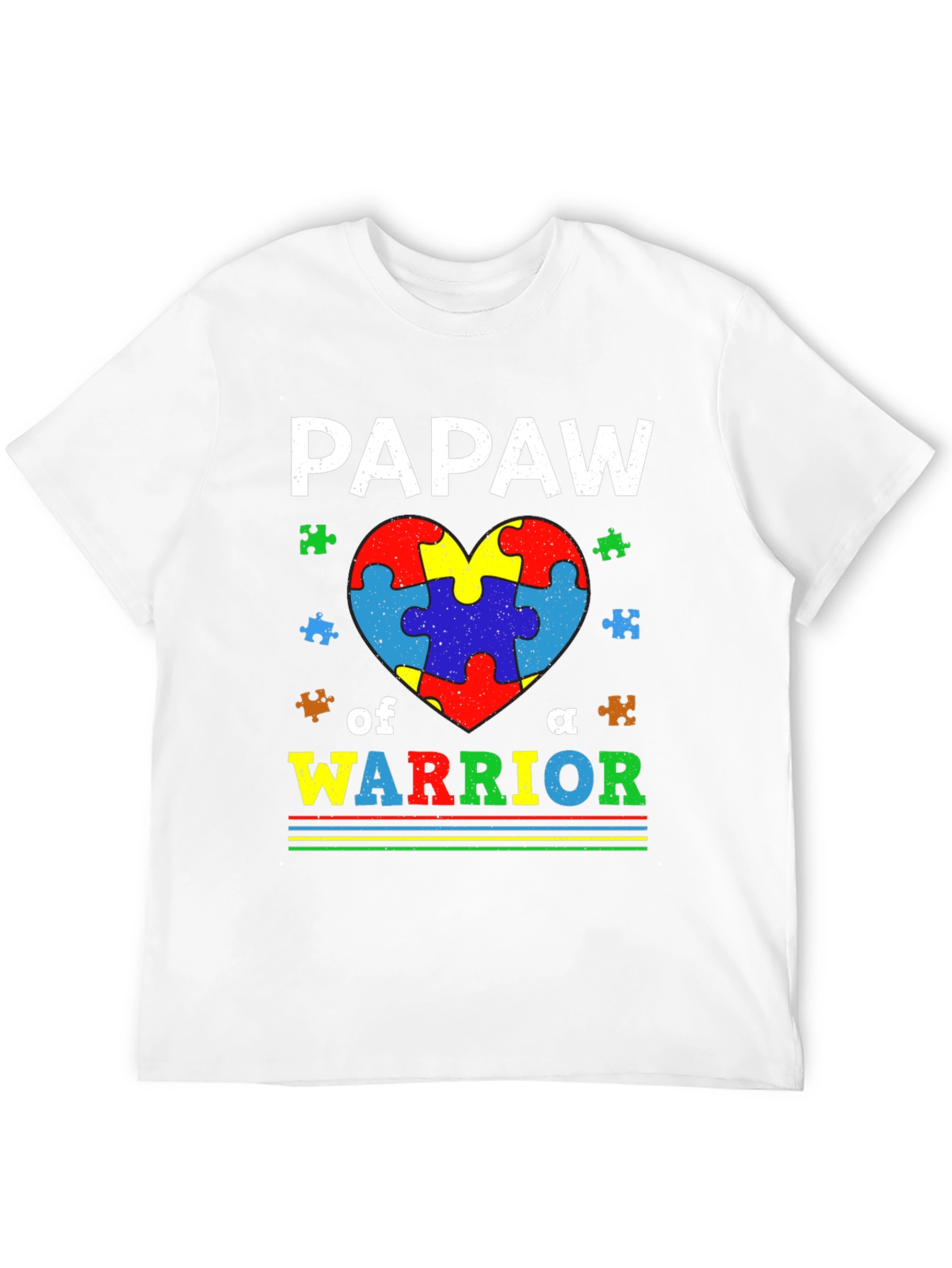 Autism Awareness Pawpaw Warrior T-Shirt