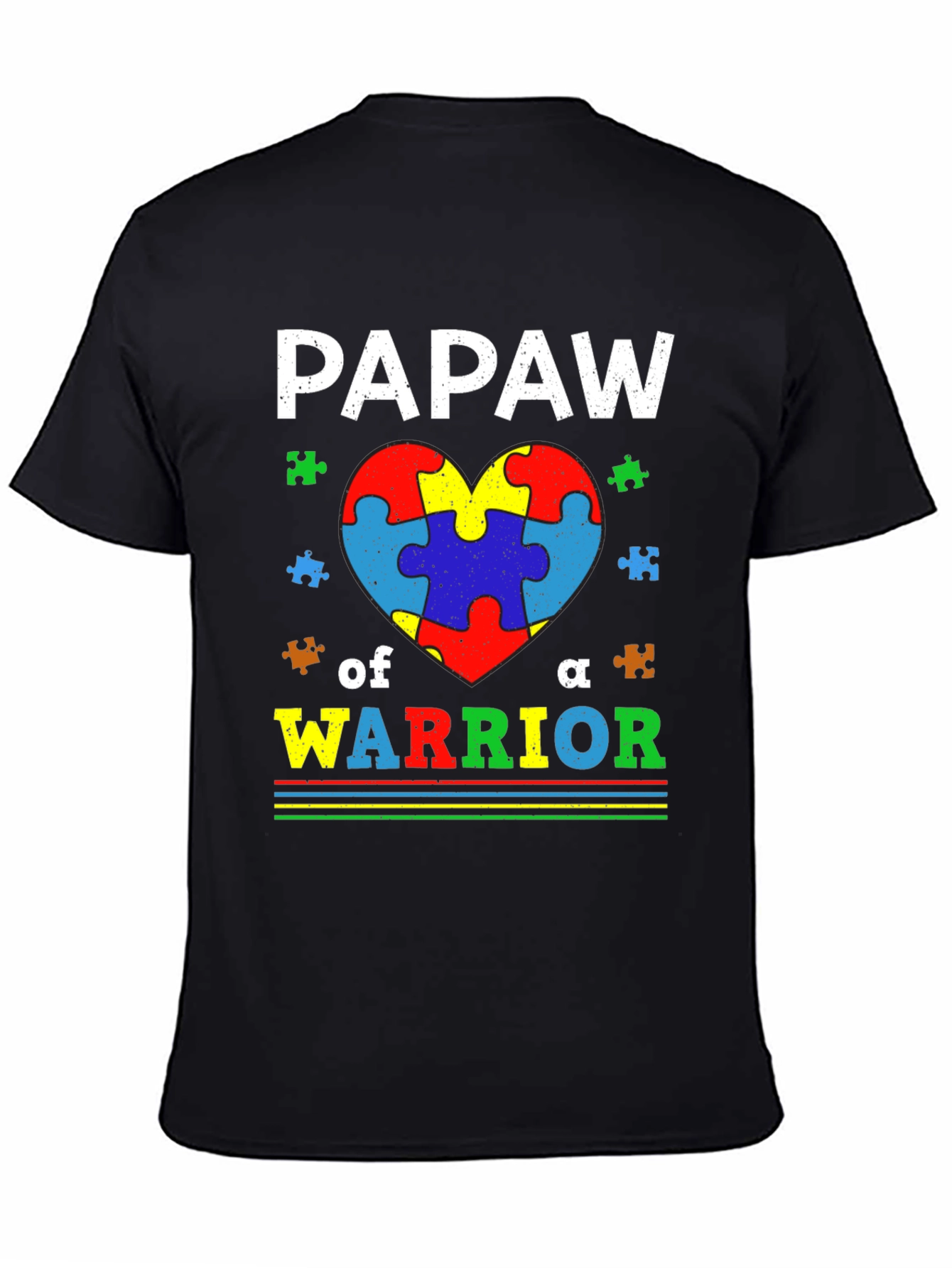 Autism Awareness Pawpaw Warrior T-Shirt