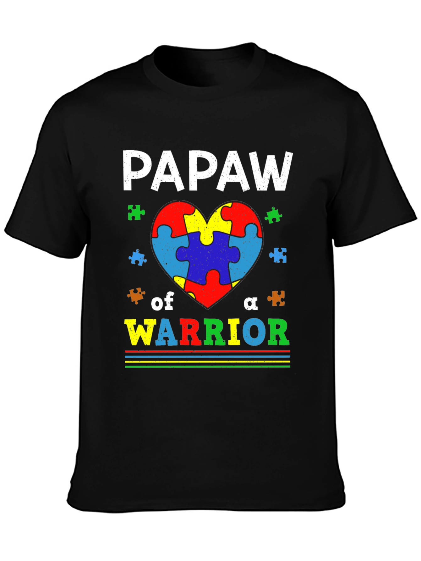 Autism Awareness Pawpaw Warrior T-Shirt