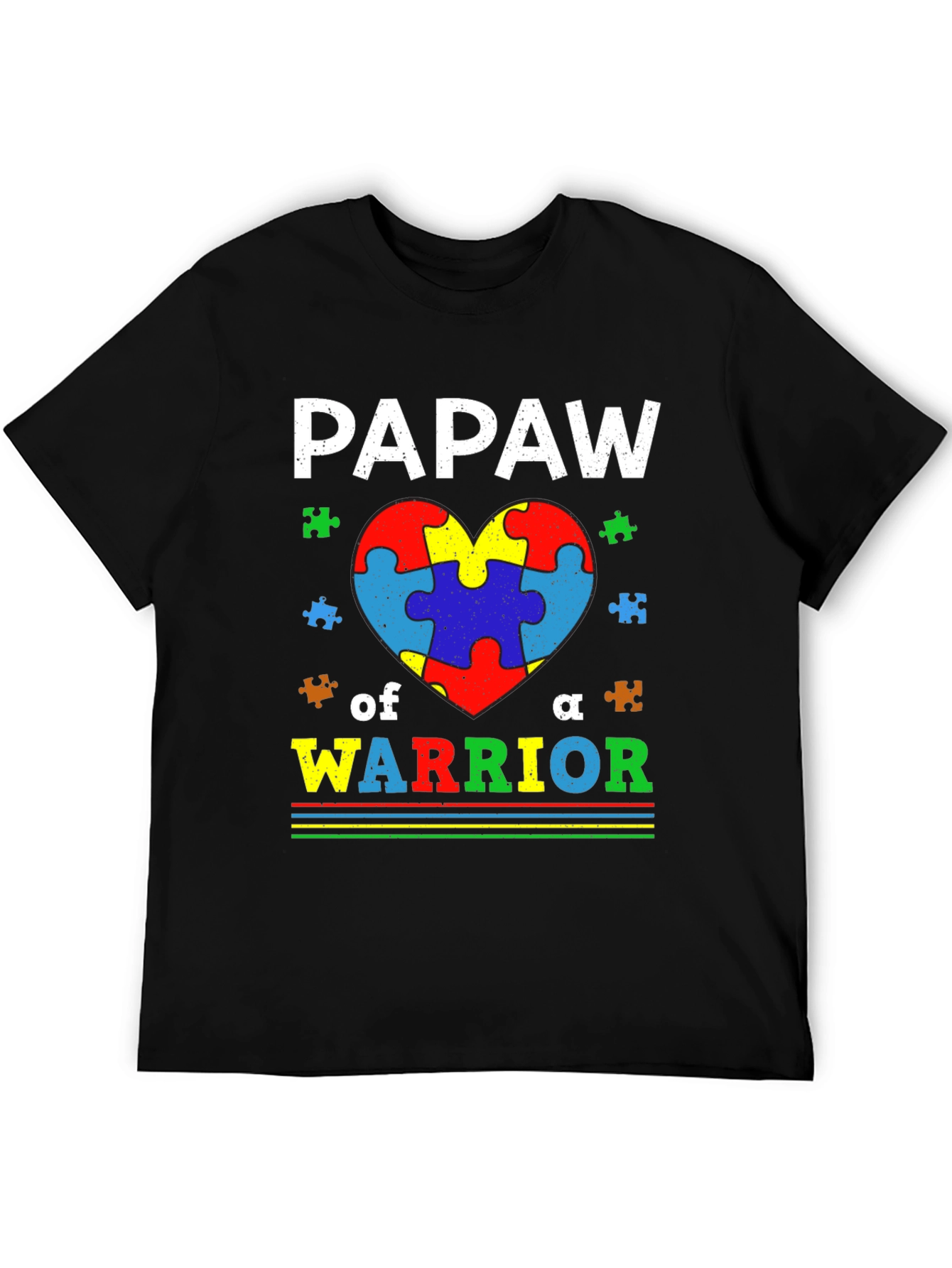 Autism Awareness Pawpaw Warrior T-Shirt