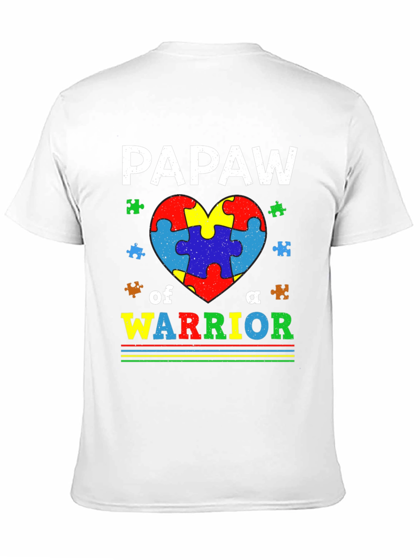 Autism Awareness Pawpaw Warrior T-Shirt