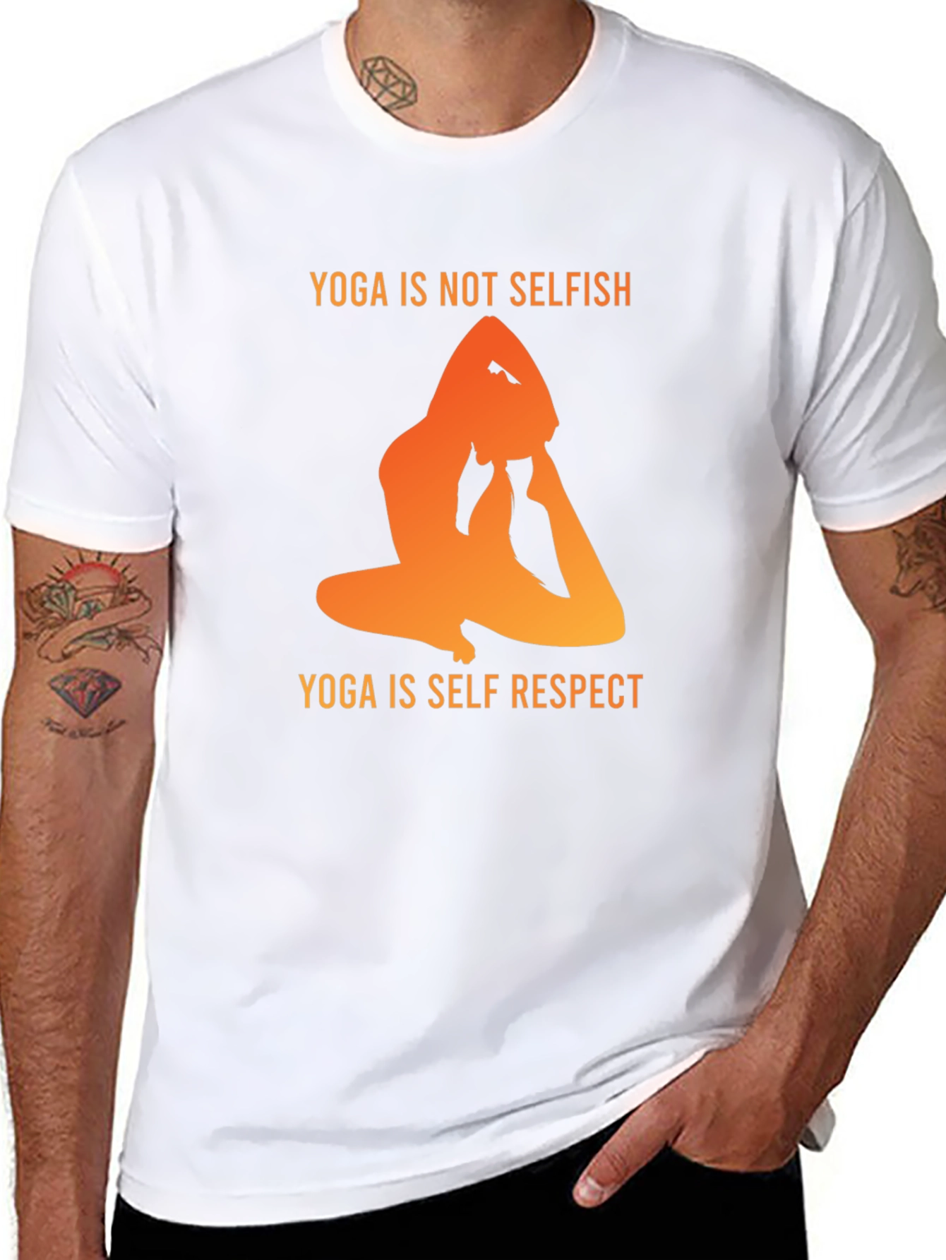 Yoga Is Not Selfish T-Shirt - Self Respect Design