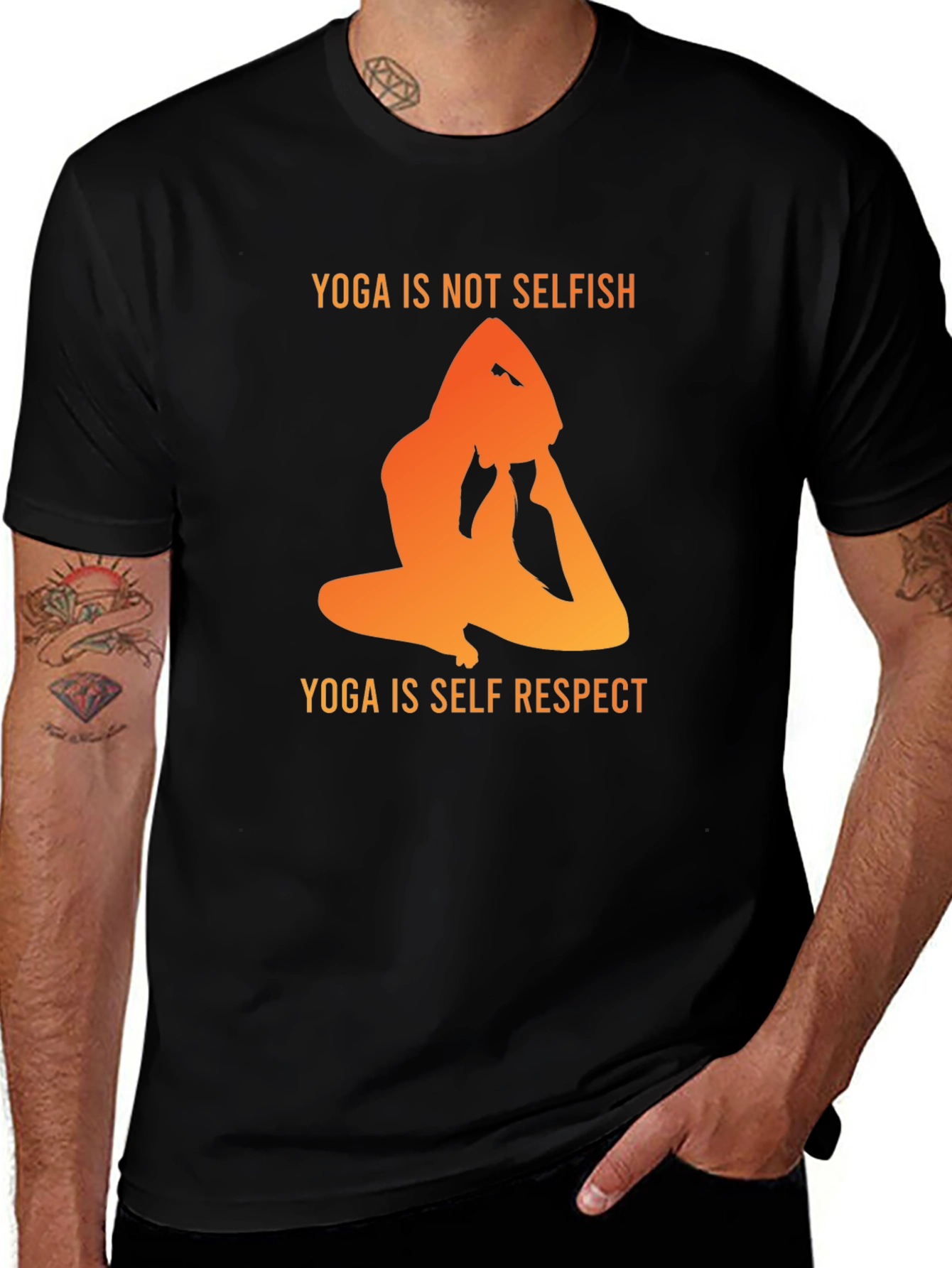 Yoga Is Not Selfish T-Shirt - Self Respect Design