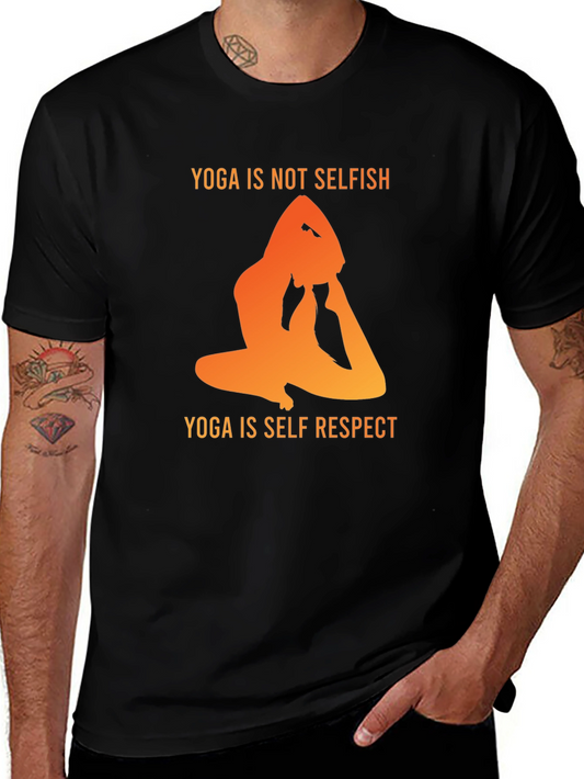 Yoga Is Not Selfish T-Shirt - Self Respect Design