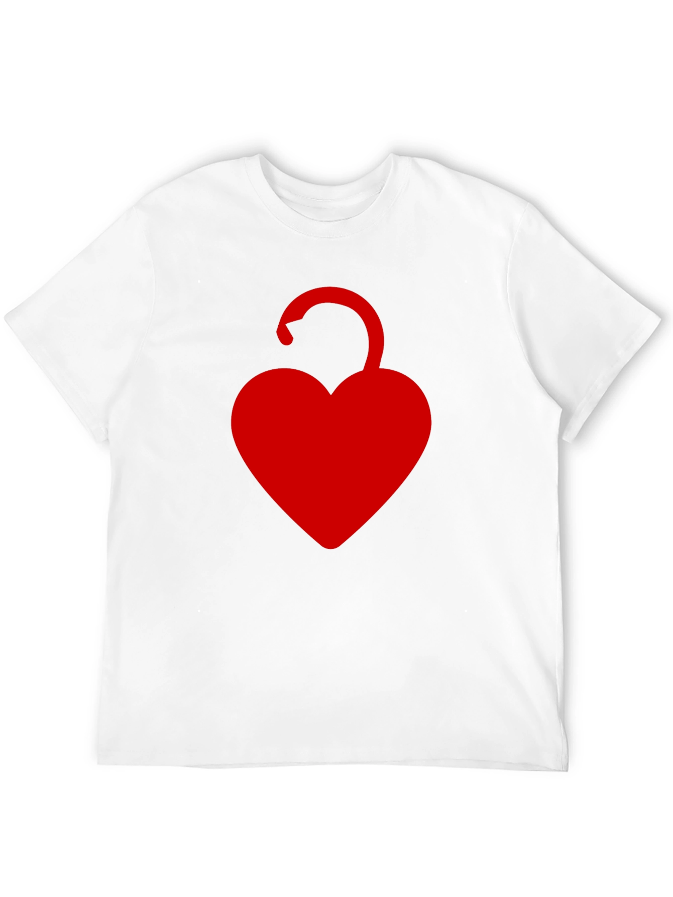 Heart Lock Graphic T-Shirt - Black