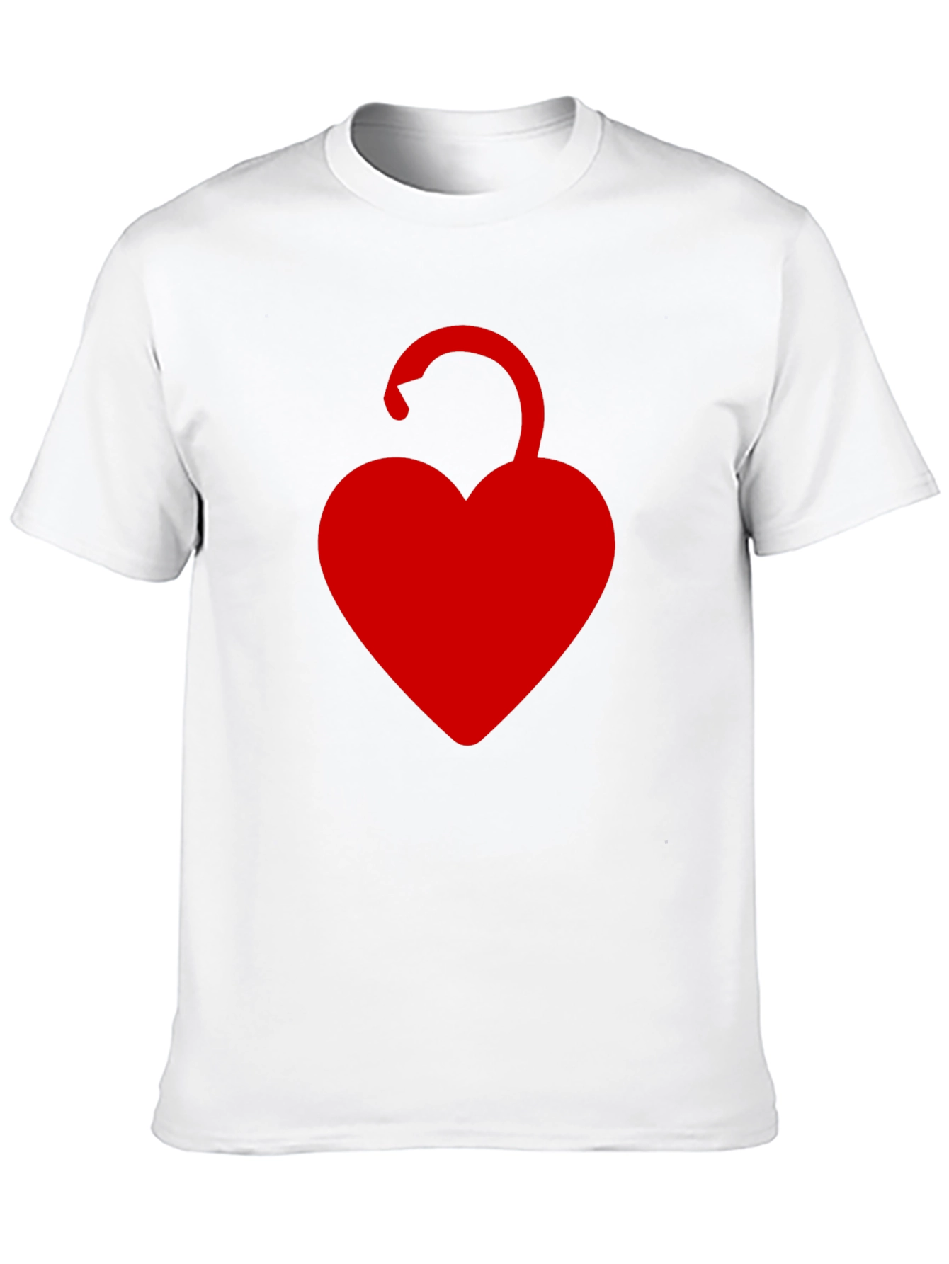 Heart Lock Graphic T-Shirt - Black