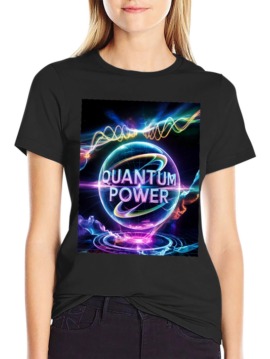 Quantum Power Graphic Tee - Black Cotton Blend
