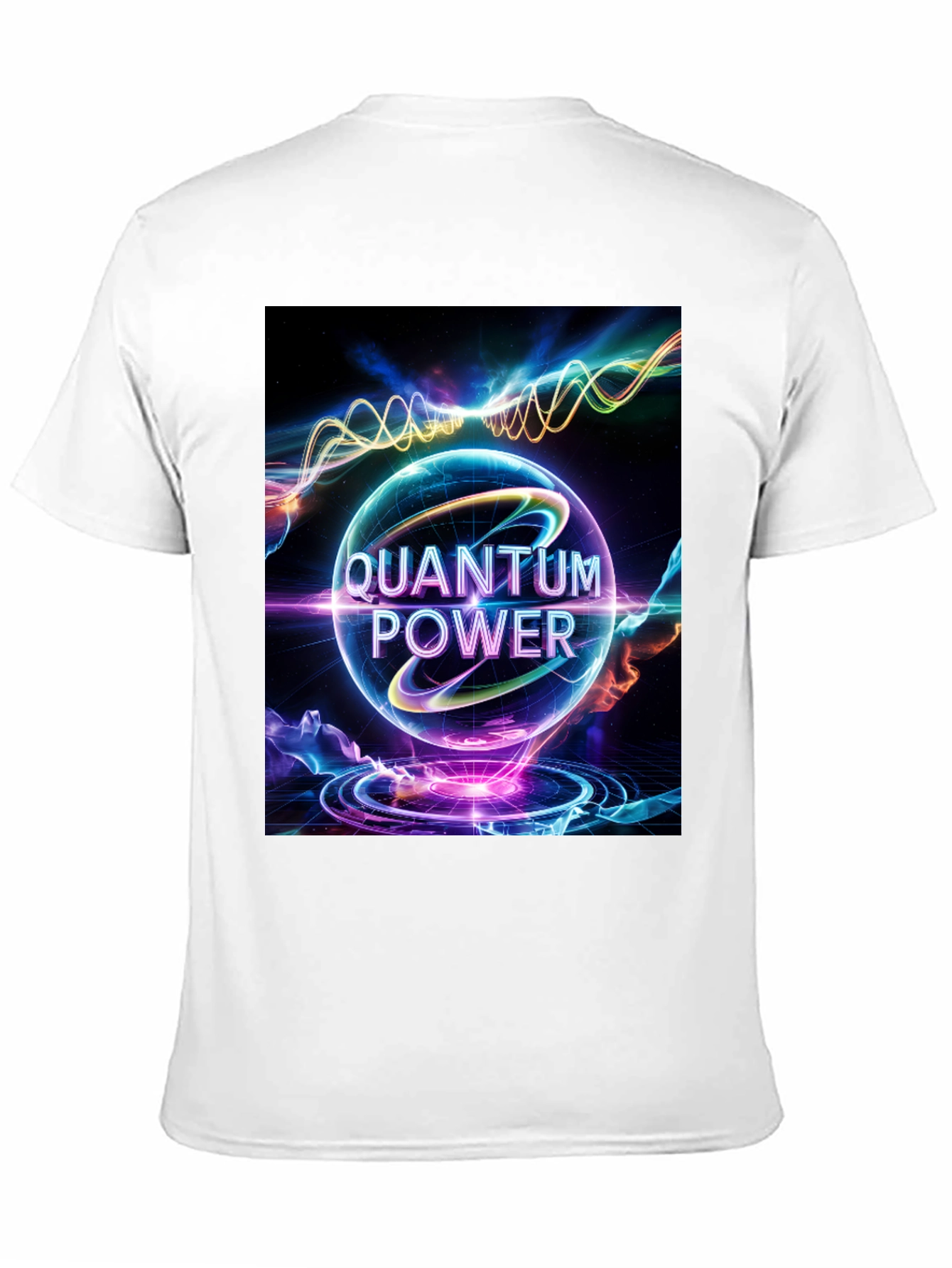 Quantum Power Graphic Tee - Black Cotton Blend