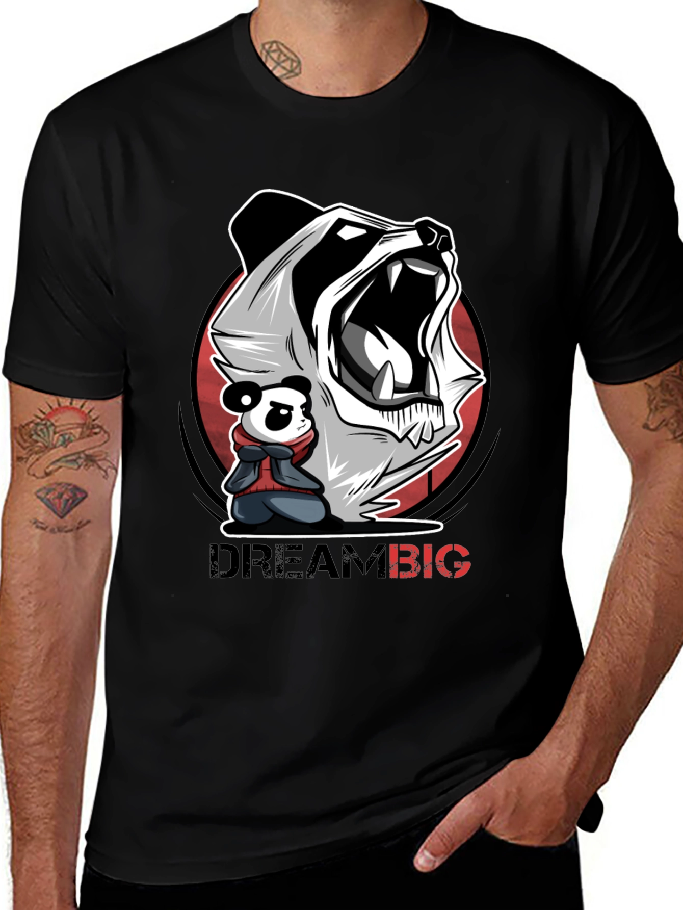 Dream Big Panda Graphic Tee