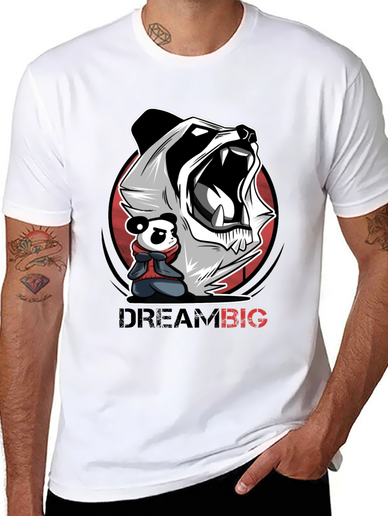 Dream Big Panda Graphic Tee