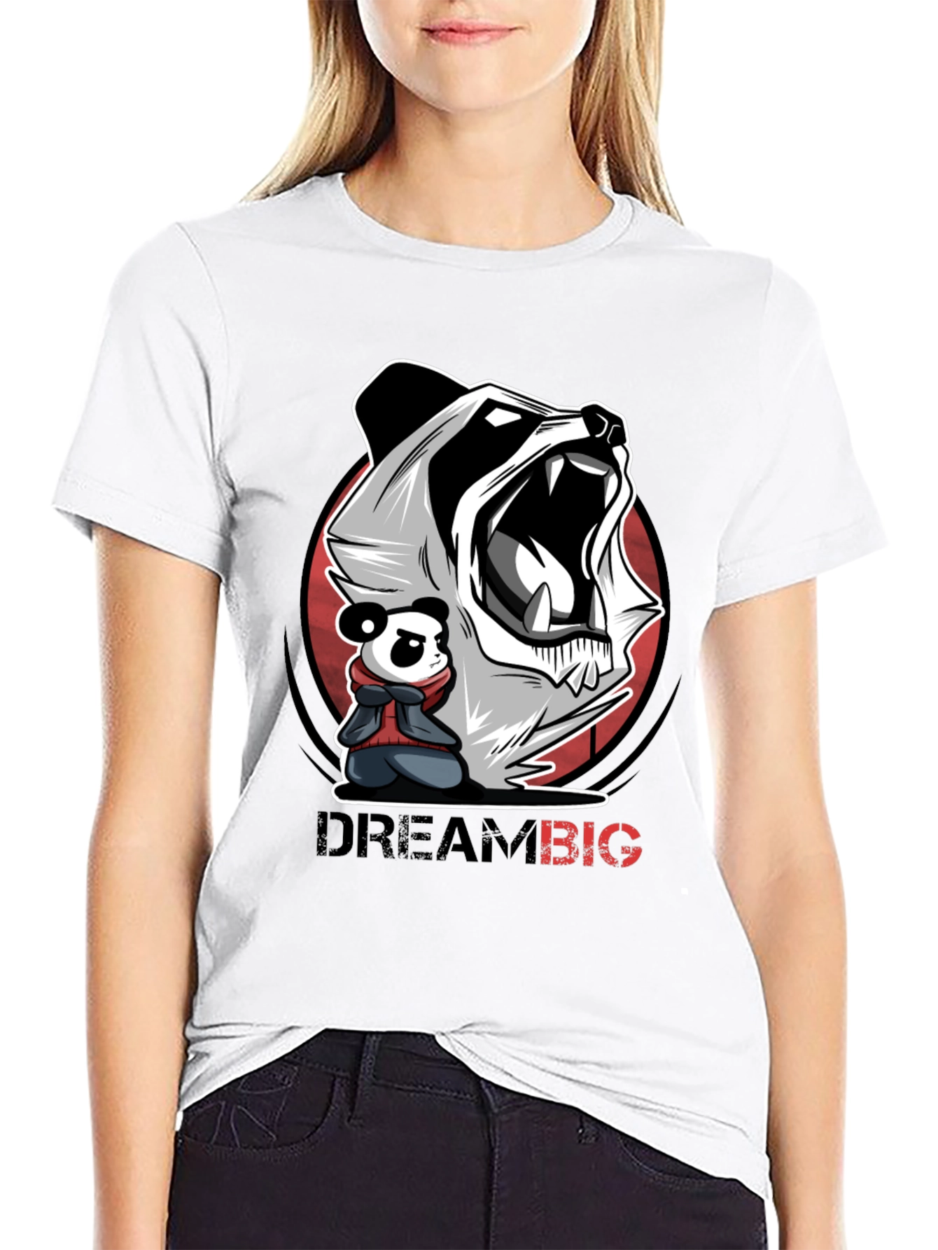 Dream Big Panda Graphic Tee
