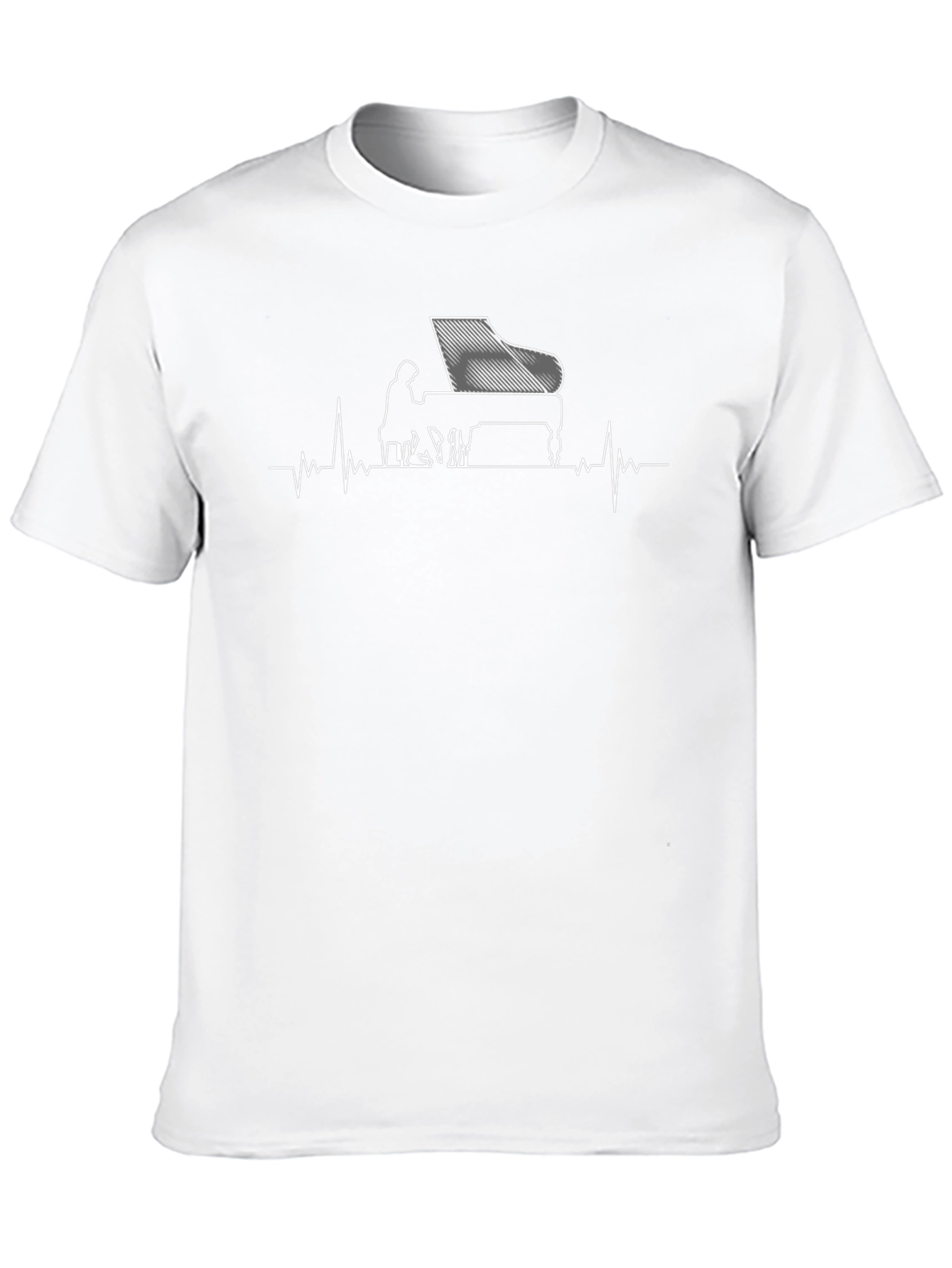 Piano Heartbeat Graphic Tee