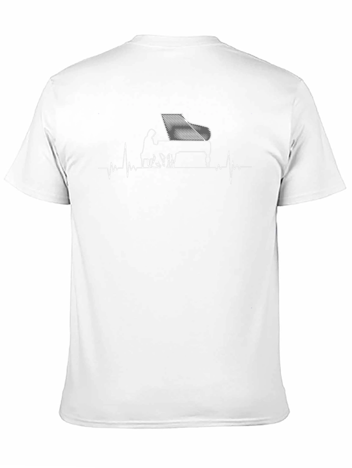 Piano Heartbeat Graphic Tee
