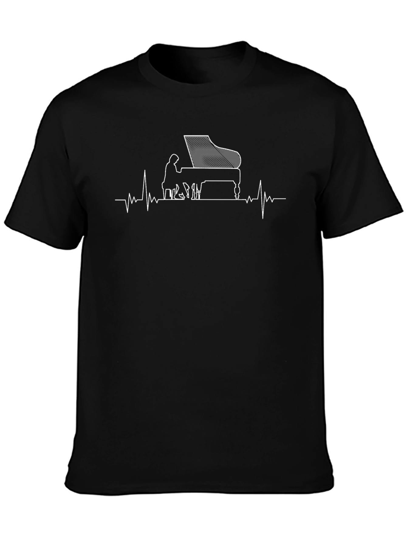 Piano Heartbeat Graphic Tee