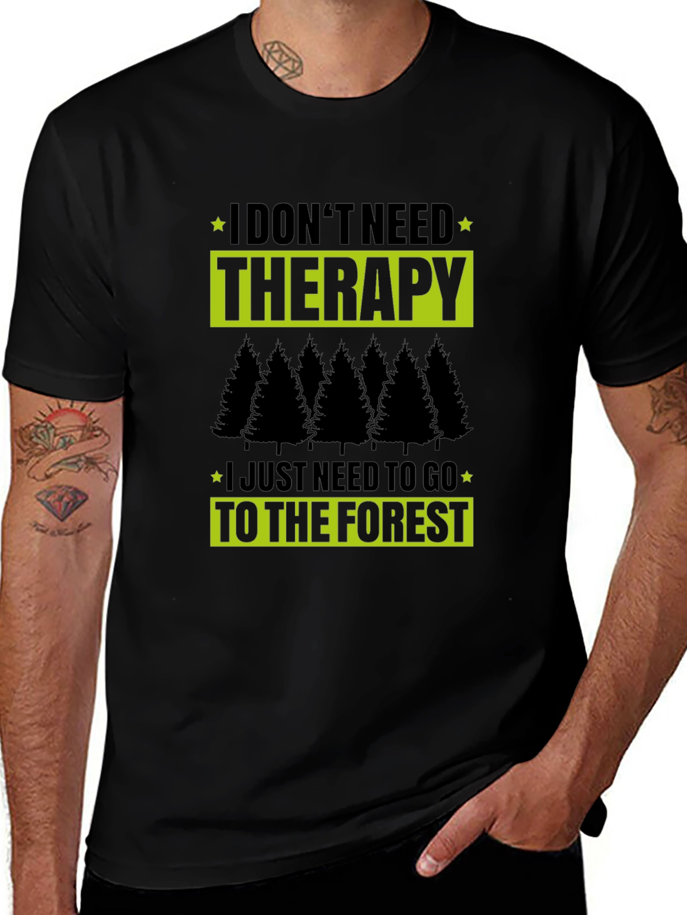 Therapy Forest Black T-Shirt