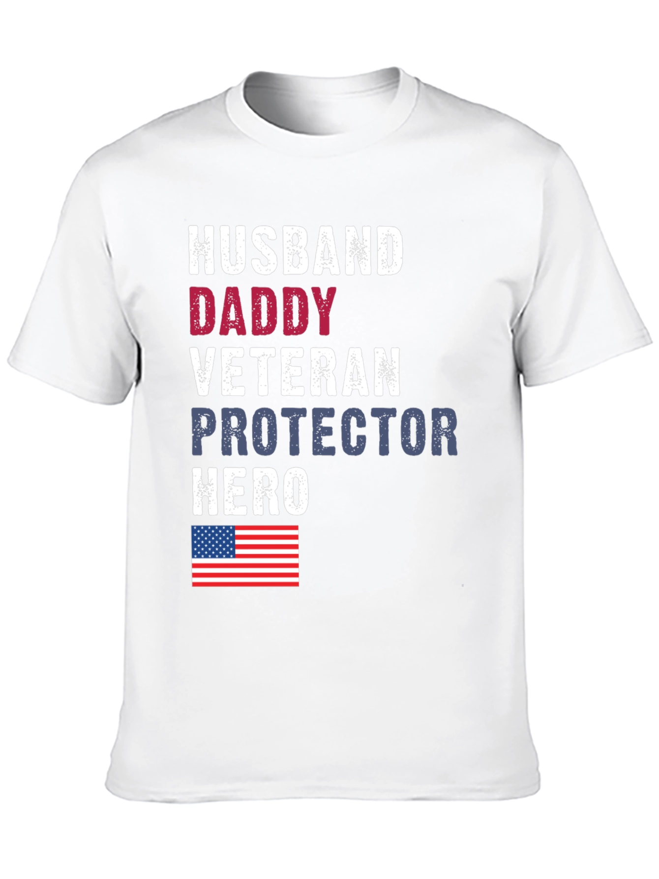 Husband Daddy Veteran Graphic Tee