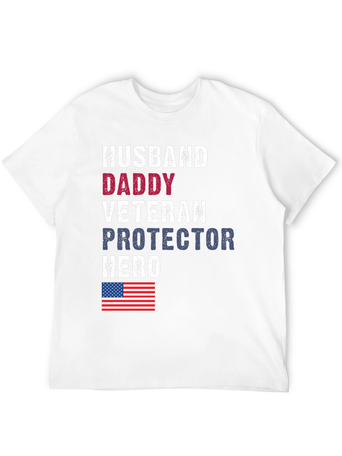 Husband Daddy Veteran Graphic Tee