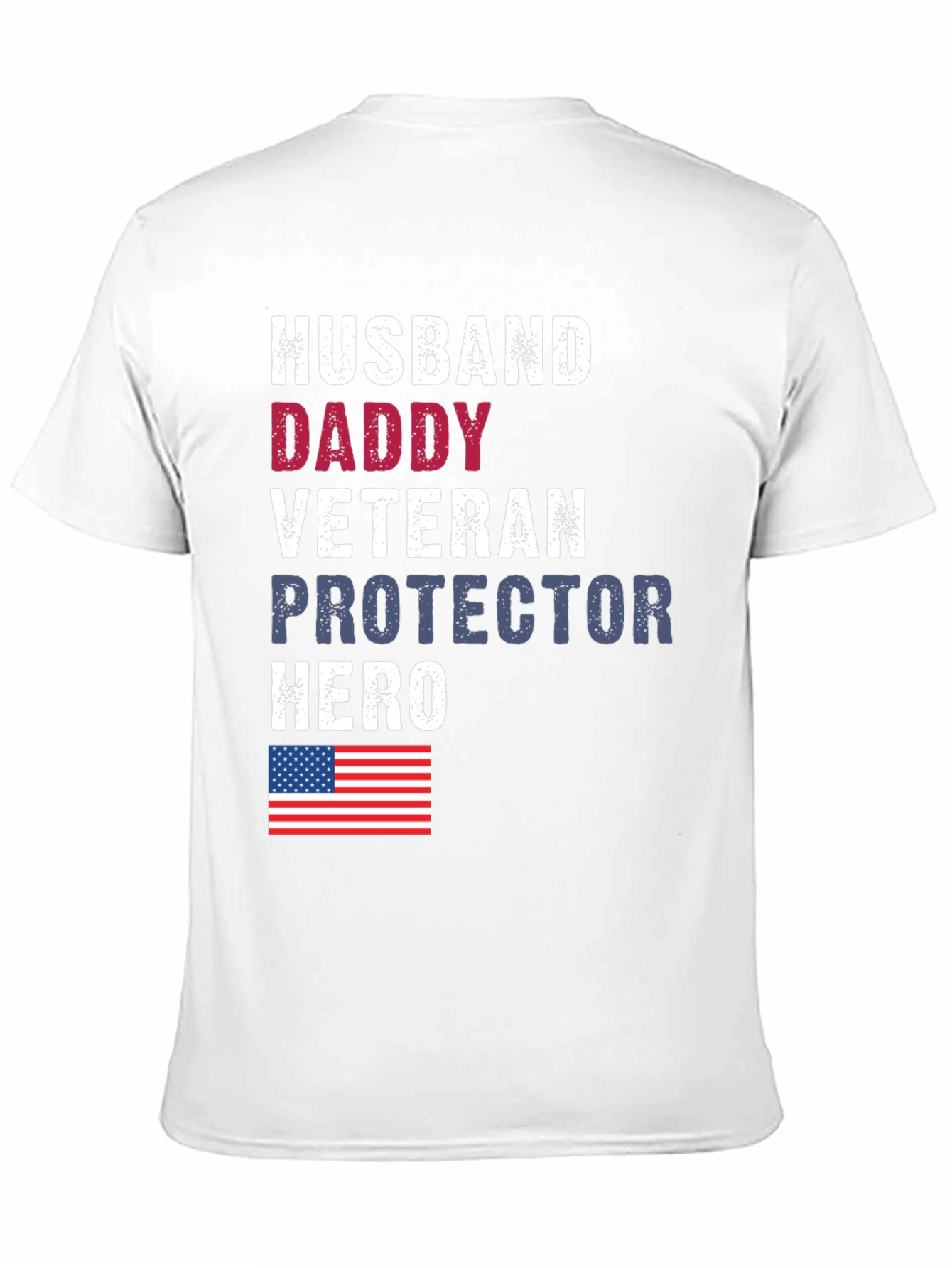 Husband Daddy Veteran Graphic Tee