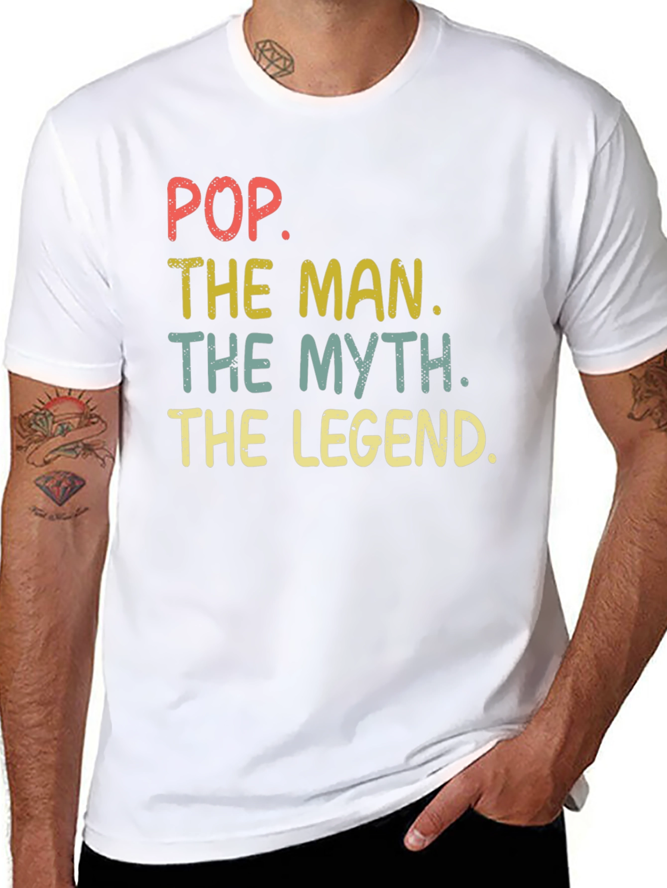 Pop The Man The Myth The Legend Graphic Tee