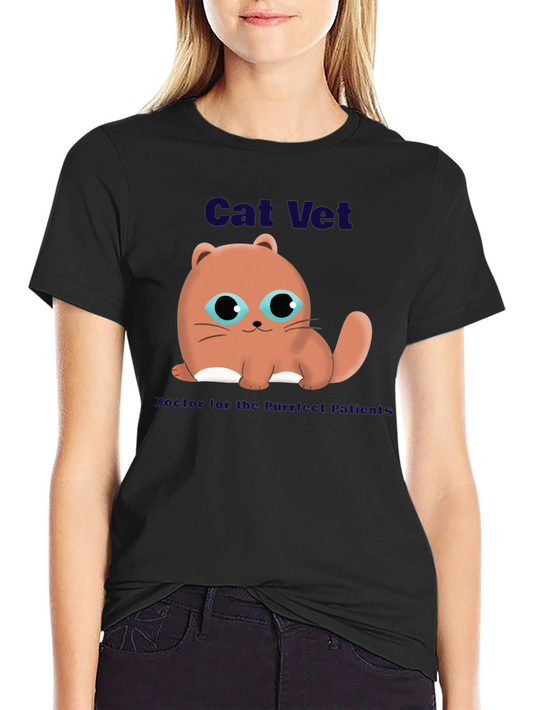 Cute Cat Vet T-Shirt - Adorable Animal Lover Tee