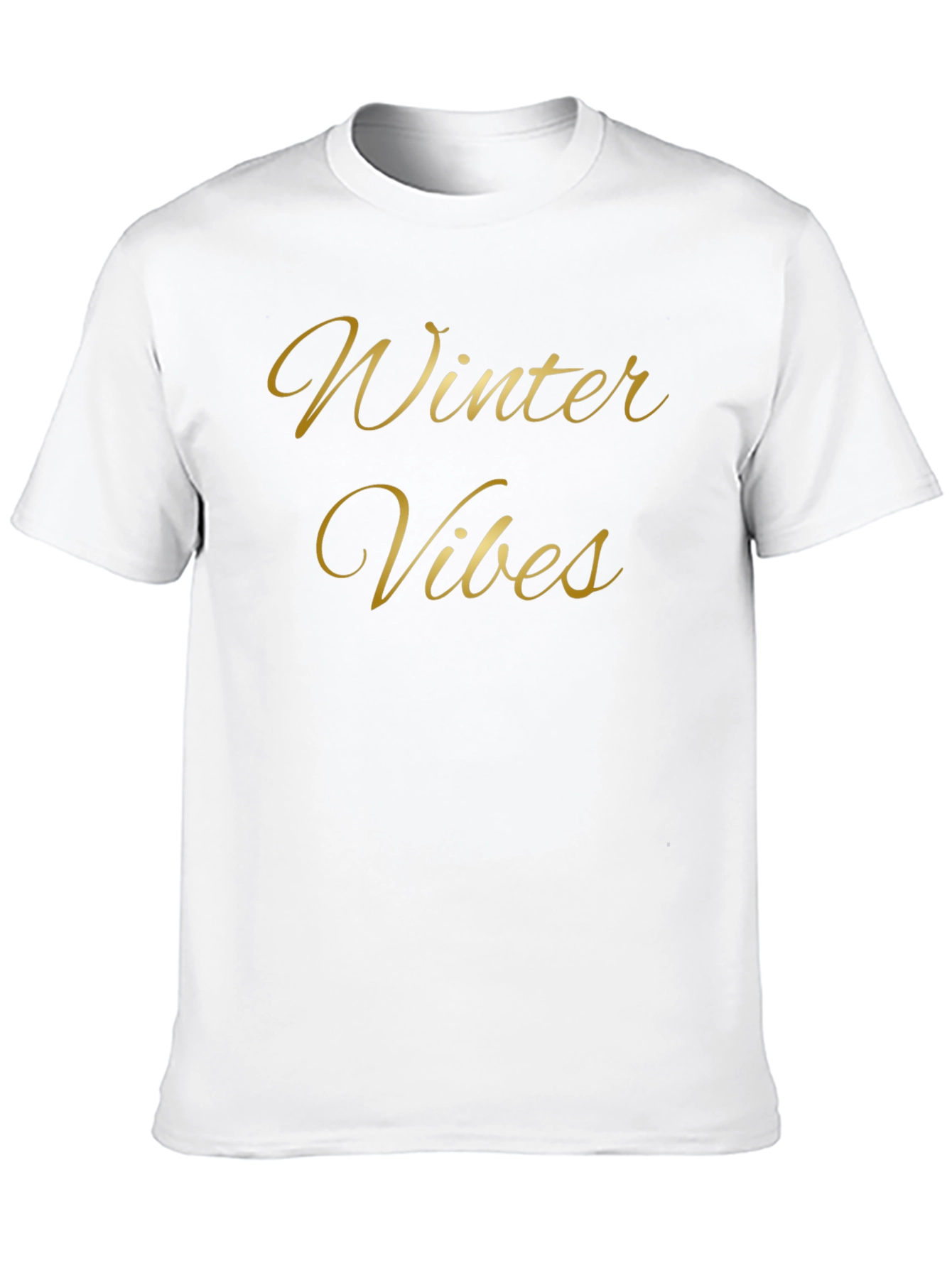 Winter Vibes Black Graphic Tee