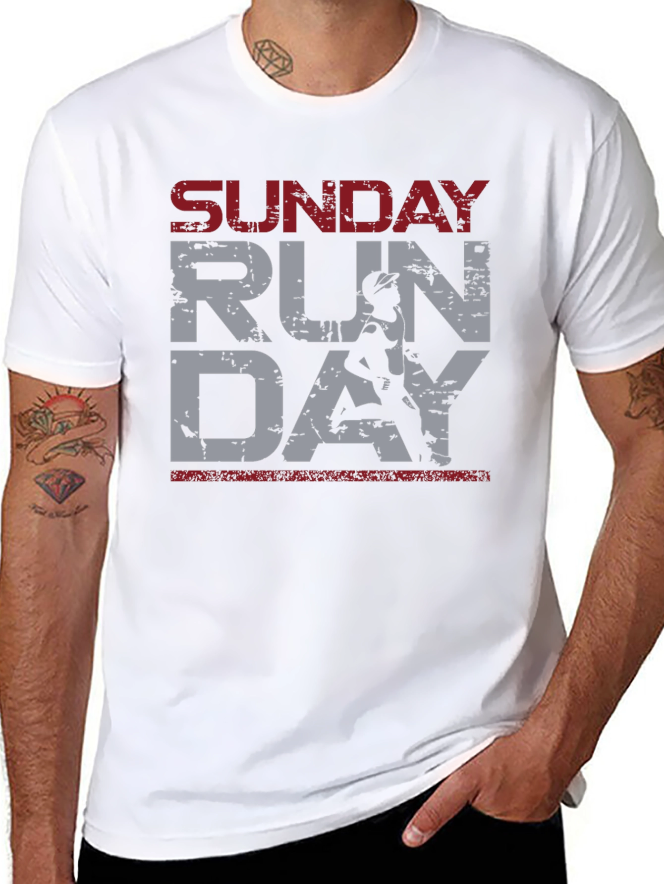 Sunday Run Day T-Shirt - Athletic Running Tee