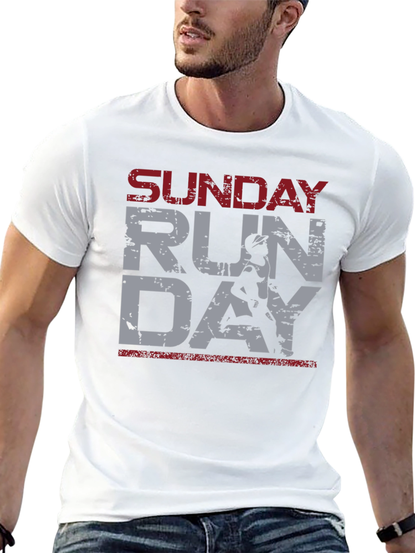 Sunday Run Day T-Shirt - Athletic Running Tee