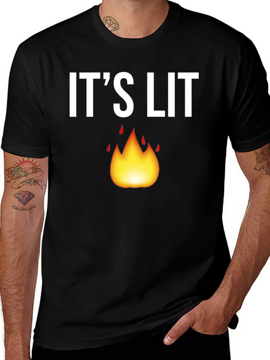 Its Lit T-Shirt - Stylish Graphic Tee for Men